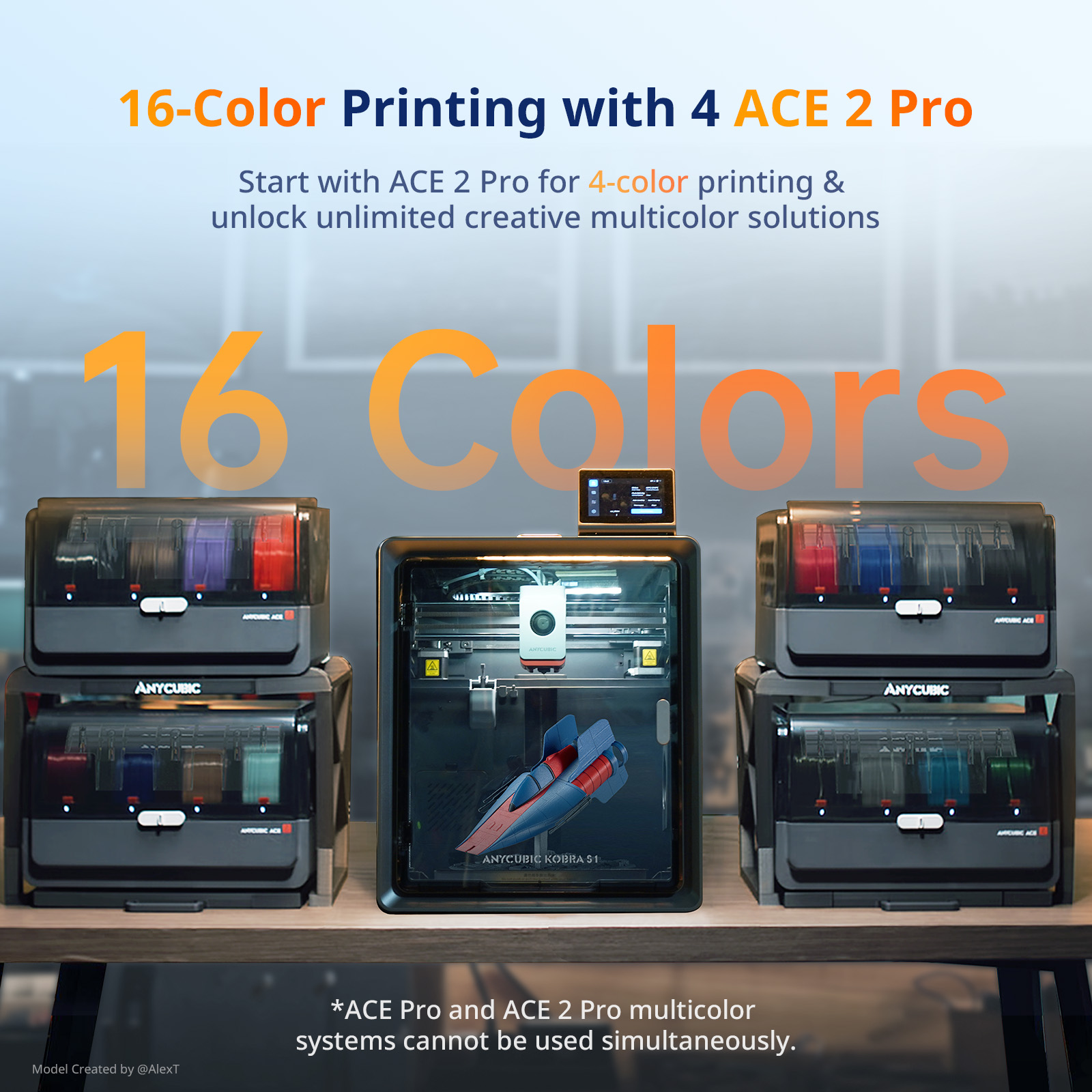 Anycubic Kobra S1 ACE 2 Pro Co - 3D Printing Online Service recension och pris