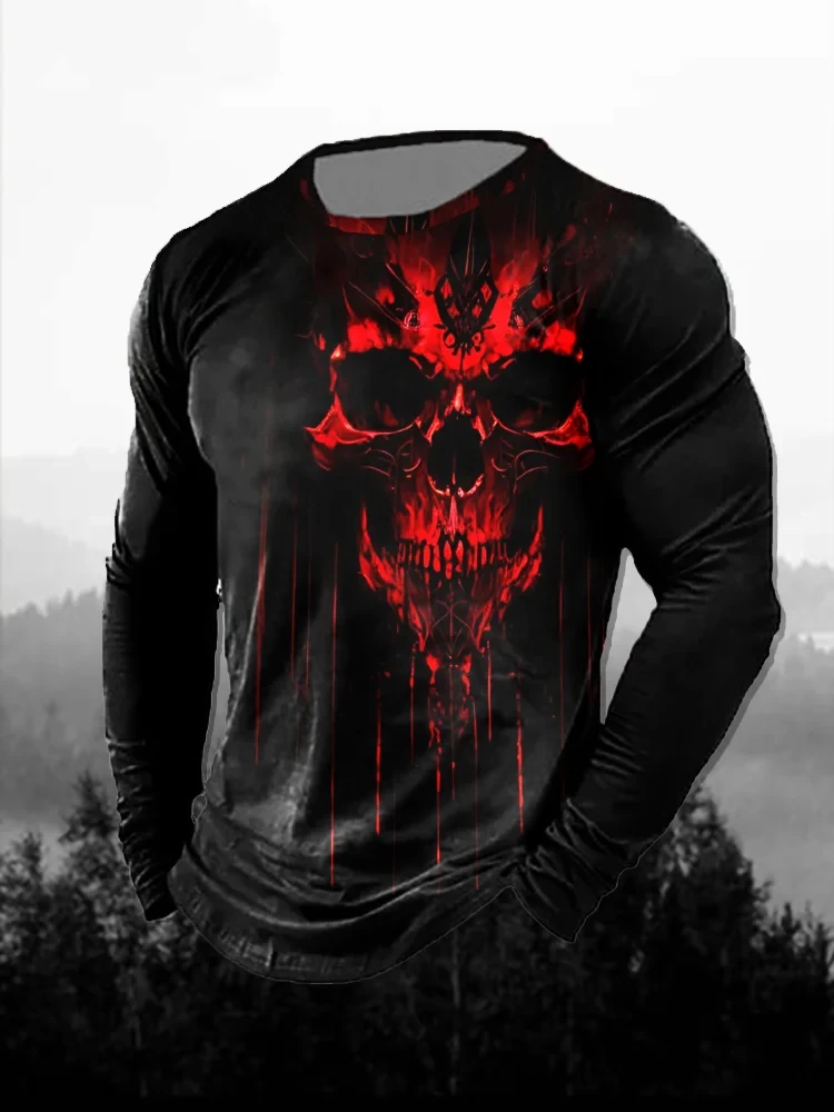 Men's 3D Print Red Dark Skull  - 3D Printing Custom recension och pris