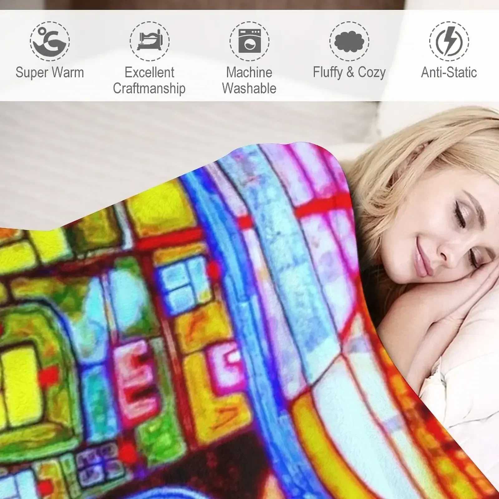 Qatar 813 neon Throw Blanket L - 3D Printing Qatar recension och pris